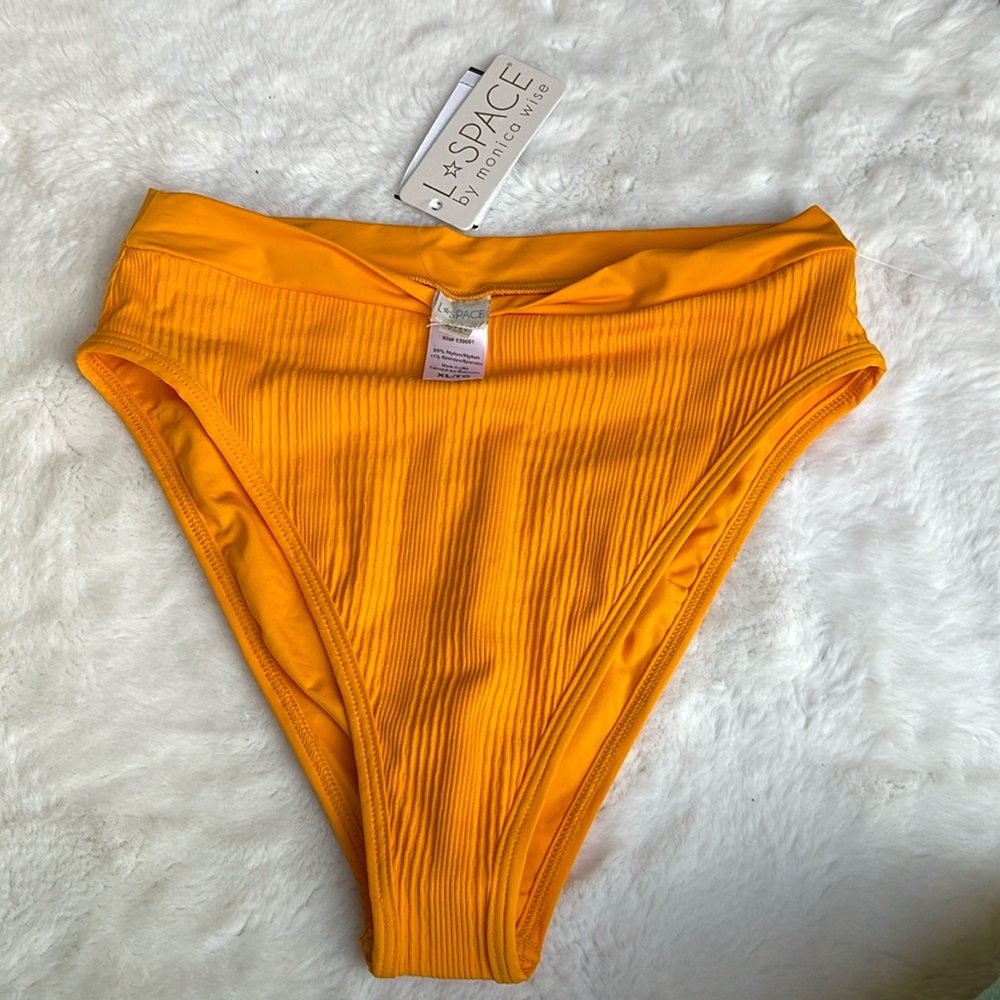 L Space frenchi bitsy cut high waist bikini bottom